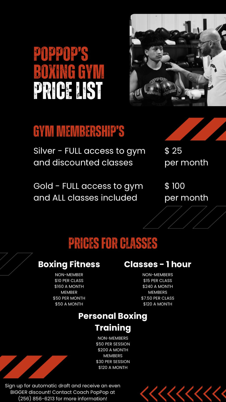 PopPops Pricing Schedule
